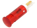 Lampă de control LED roşu deschis &Oslash;10mm, 220V AC, APEM