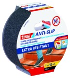 Banda adeziva antialunecare Tesa negru 5m x 50mm pentru cada dus rezistenta apa uzura sigura