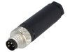 Conector M8 4-PIN Lumberg Automation Drept pe Cablu, Montaj Terminal cu Surub, Tip Tata, RSMCK4