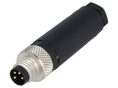 Conector M8 4-PIN drept pe cablu foto