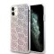 Husa Hello Kitty iPhone 11 Hardcase IML Gradient Electrop Crowded Kitty Head, roz, HKHCN61HCHPEP