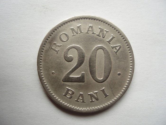ROMANIA - 20 BANI 1900 , CAROL I, L14.21