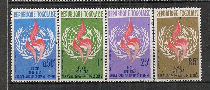 Togo.1963 15 ani Declaratia drepturilor omului ST.269