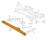 Trager panou central inferior Toyota Auris (E15), 03.2007-04.2010; Avensis (T27), 10.2008-01.2012; Verso (R20), 03.2009-03.2013, Fata, sub radiator,