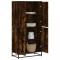 Gossi dulap nalt stejar fumuriu 68x35x139 cm lemn prelucrat