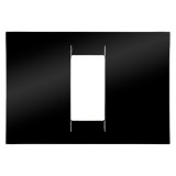 Rama Gewiss System GW22111, 1 modul, negru, pentru priza / intrerupator