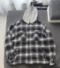 Hanorac Zara, L, alb-negru, conditie foarte buna, Gri