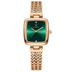 Ceas dama Poedagar Elegant Casual Fashion Quartz Auriu Verde