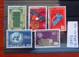 TS21 - Timbre serie CCCP - Elvetia - Helvetia 1970 Mi918-922, Stampilat