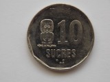 10 SUCRES 1988 ECUADOR