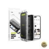Folie de protectie Ecran Privacy Ringke Easy Slide pentru Apple iPhone 16 Pro Max Sticla Securizata Full Glue Set 2 bucati