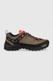 Salewa pantofi Wildfire Leather femei, culoarea maro