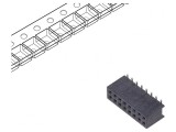 Soclu pini Minitek127 16 verticale 1,27mm mamă