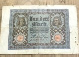 BNKSTR03DE Bancnotă Veche Germania 100 Mark 1920 (Reichsbanknote), Republica de la Weimar, Medalioane Portret, Colecție Numismatică