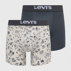 Levi's boxeri 2-pack barbati, culoarea gri