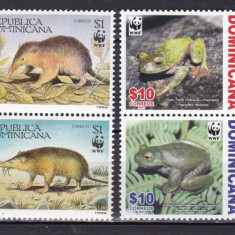 Dominicana 1994/2011 fauna WWF MI 1698-1701/2232-2236 MNH w71