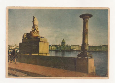 FA29-Carte Postala- RUSIA - Leningrad, Neva Sphynx, circulata 1950 foto