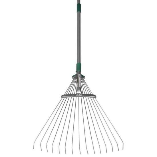 Grebla pentru frunze, gradina, coada&nbsp;telescopica, 15 dinti
