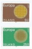 |Islanda, Europa CEPT, 1970, MNH, Nestampilat