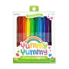 Creioane Colorate Parfumate Rasucibile Ooly Yummy Yummy, Set 10 Buc., Miros Fructe, 3+, Papetarie