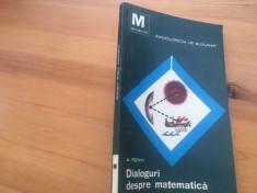 ALFRED RENYI, TREI DIALOGURI DESPRE MATEMATICA( SOCRATE, ARHIMEDE, GALILEI) foto