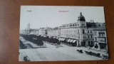 Carte postala, Arad Piața Andr&aacute;ssy, inceput de secol XX
