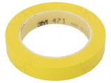 Bandă de marcare galbenă 33m x 19mm, 3M