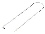 Cablu DC 5,5/2,5mm, 2x0,5mm&sup2;, mufă unghi alb, 0,5m