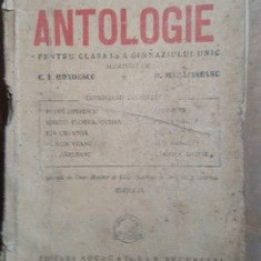 Antologie pentru clasa I a gimnaziului unic- C.I.Bondescu