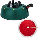 Cumpara ieftin Suport de Brad, , Rezervor de Apa 2L, Inaltime Maxima 200 cm, ABS, Verde si Covor pentru Brad, 90 cm, Rosu cu Alb