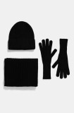 Answear Lab compleu culoarea negru, de lana, din tesatura neteda