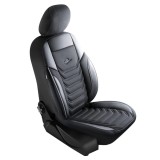 Set Huse Scaune Auto pentru Volkswagen Passat CC - Panda Florida, negru gri, 11 piese