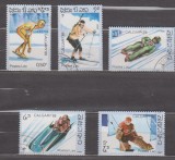 A12 S5 2 - Timbre foarte vechi - Laos - sporturi de iarna