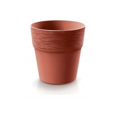 Ghiveci decorativ de flori, rotund, cupru, 17.8x18 cm, Furu foto