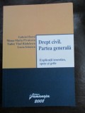 Drept civil. Partea generala G.Boroi, M.M.Pivniceru, T.V.Radulescu, L.Irinescu