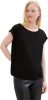 Bluza cu maneca scurta pentru femei TOM TAILOR Denim, negru, XXL - OUTLET