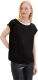 Cumpara ieftin Bluza cu maneca scurta pentru femei TOM TAILOR Denim, negru, XXL - OUTLET