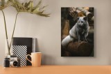 Tablou Canvas, "Vulpea argintie &icirc;n adăpostul pădurii", Nu pot să identific cine este &icirc;n imagine., 26 x 39 cm, CMCLASS