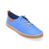 Pantofi SHOOZY albastri, EV30106, din piele naturala
