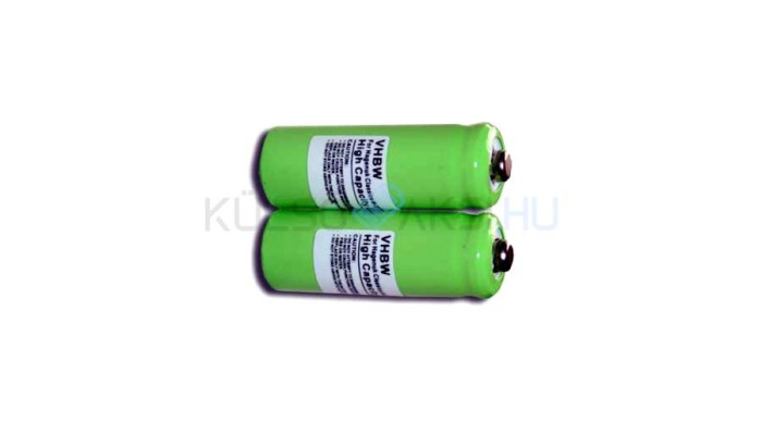 Baterie pentru telefon fără fir (2 buc.) 2/3 AAA, GP40AAA, GP40AAAM - 400mAh, 1.2V, NiMH