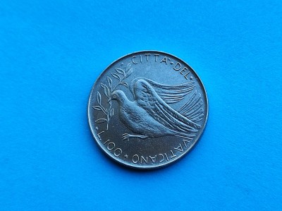 100 Lire 1970 Vatican-AUNC-RAR-in realitate arata bine foto