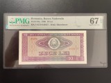 Romania 10 lei 1966 pick 94a grad 67 pmg