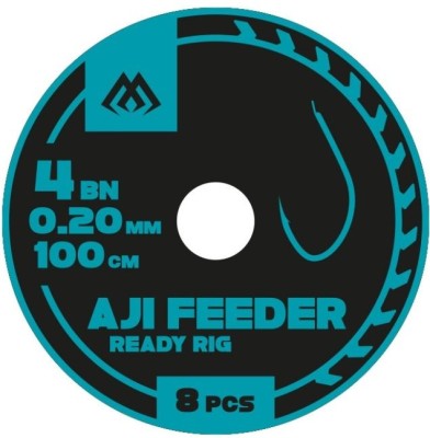 Carlige Legate MIKADO Clasic Feeder Rigs Aji Feeder, Nr.12 BN, 0.14mm, 100cm, 8buc/pac foto