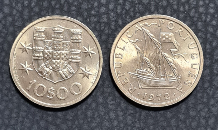 Portugalia 10 escudos 1972