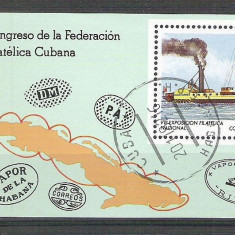 Cuba 1982 Ships, perf. sheet, used AA.014