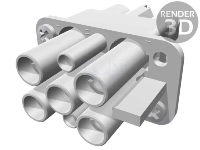 Conector HDC inserturi de contact mamă Han Q PIN 7 HARTING