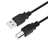 CABLU USB LOGILINK pt. imprimanta, USB 2.0 (T) la USB 2.0 Type-B (T), 2m, negru, &quot;CU0007B&quot; (timbru verde 0.08 lei)