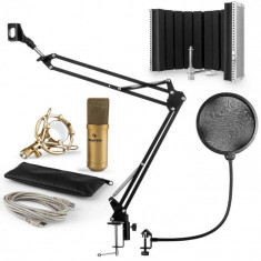 Auna MIC 900G microfon USB set microfon condensator V5+ microfon auriu foto
