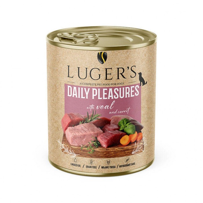 LUGER 039;S HRANA UMEDA CONSERVA CAINI CU VITEL MORCOV 800G