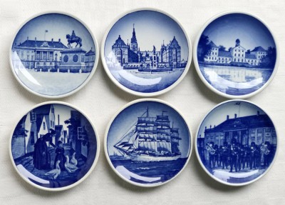 Set de sase farfurioare de colectie din portelan fin danez ROYAL COPENHAGEN (5) foto